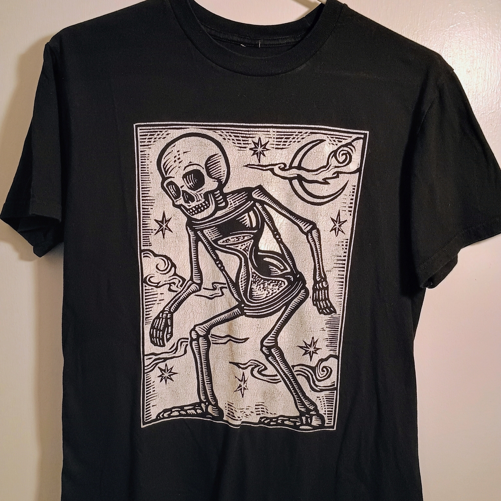 Black Matter Night Sky Skeleton Tee